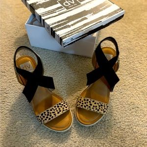 Dolce Vita Cheetah Wedge Sandals